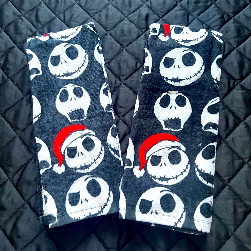 The nightmare before Christmas Checkered kitchen towels